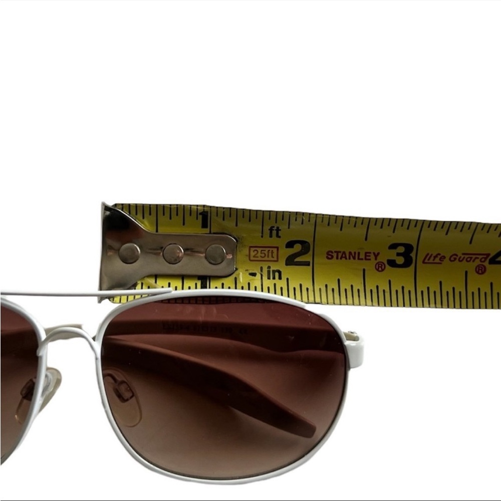 LEVI’S Aviator Sunglasses White Gradient Brown Lens - Picture 11 of 16